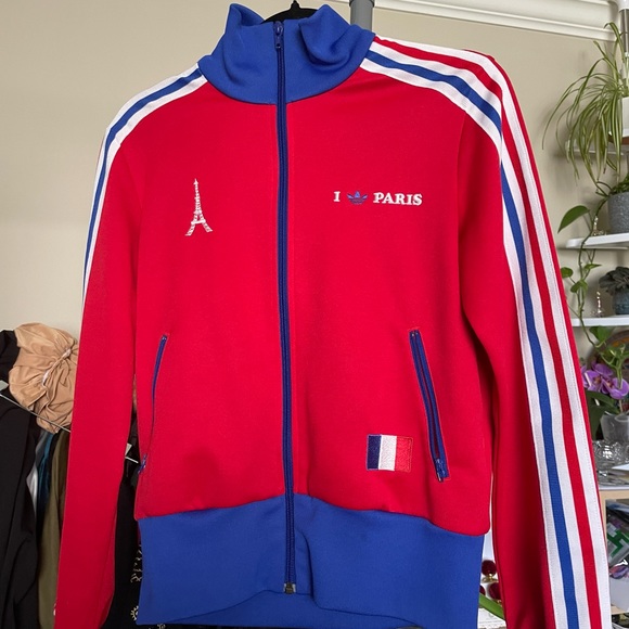 ADIDAS - VINTAGE TRACK TOP I LOVE PARIS ( WOMEN ) - Picture 2 of 10